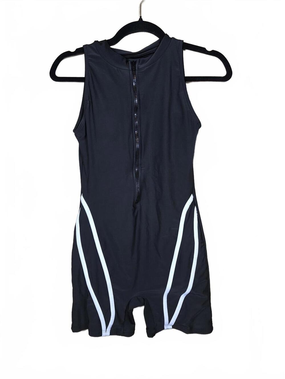 SweatyRocks Women’s One Piece Athlete Boyleg Swimsuit Black S